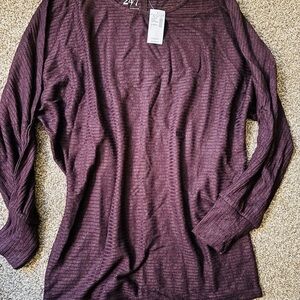 Maurices Deep Purple Long Sleeve Top